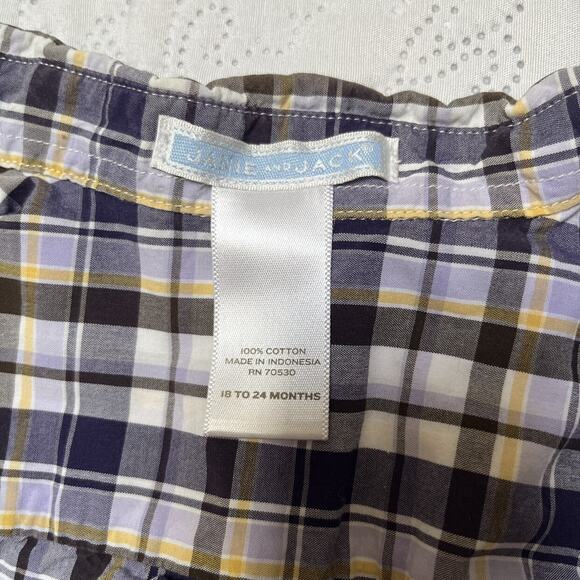 Janie And Jack Plaid Oxford Shirt Size 24m - Picture 6 of 6